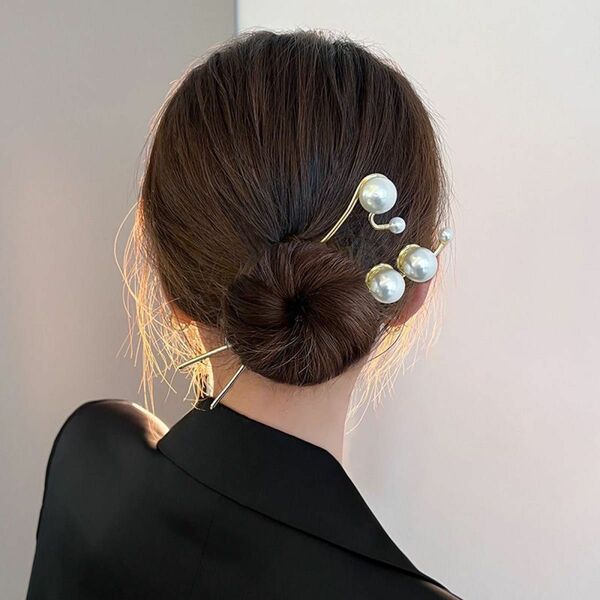 ヘアアクセサリー バレッタ ヘッドドレス パールヘアアクセサリー　ヘアピン　ヘアクリップ　髪飾り 