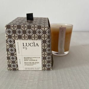  rare! LUCIA Collectionsoi candle regular No.9 Bourbon vanilla & white tea pure living Purelivingrusia collection 