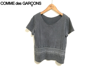 正規コムデギャルソン Tシャツ レースM グレー ギャルソン COMME des GARCONS　*2