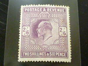 23　A　№311　英国切手　1911年　SC#139　2s6p　未使用OH・VF　【SC評価 $260】　