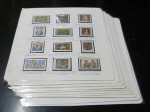 Art hand Auction 23 A №3-1D Religious Painting Stamps Christmas etc. 1966-87 Various countries Dominica, Gibraltar, etc. Total 10 leaves Unused NH VF ※Please read the description, antique, collection, stamp, Postcard, others