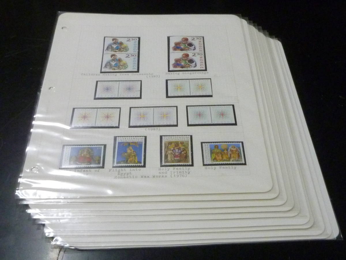 23 A No. 3-2G Religious picture stamps Christmas etc. 1966-93 Countries Netherlands, Yugoslavia, etc. Total 10 leaves Unused NH/VF *Required to read the explanation column, antique, collection, stamp, postcard, others