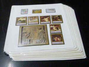 Art hand Auction 23 A №3-3E 宗教绘画邮票 圣诞节等 1995-99 国家 加纳, 阿根廷, 巴哈马, 等 共计 10 片 未使用 NH/VF ※请阅读说明, 古董, 收藏, 邮票, 明信片, 其他的