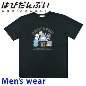 はぴだんぶい 半袖 Tシャツ メンズ ポチャッコ ペックル サンリオ グッズ HV1132-243A Lサイズ BK(ブラック)