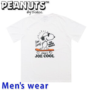 スヌーピー 半袖 Tシャツ メンズ ドライ 犬 グッズ PEANUTS MVS天竺 S1132-45A LLサイズ WH(ホワイト)