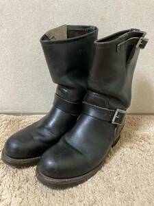 PT83 RED WING 2268 エンジニアブーツ 7.5D 刻印 ブラック 黒 レッドウイング ビンテージ