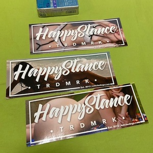 HAPPY STANCE ★3枚セット★01★バンパー　ステッカー USDM　ハッピースタンス