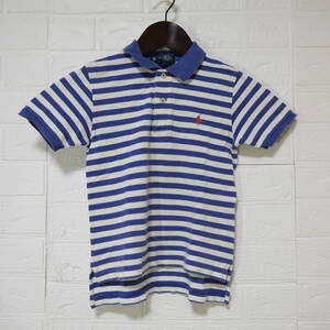 A622 ◇ Polo by Ralph Lauren | ポロバイラルフローレン　ポロシャツ　青　中古　サイズ２/２Ｔ