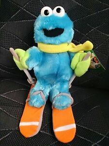  Sesame Street ( Cookie Monster ) [ ski style ] soft toy not for sale!