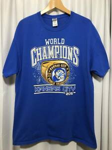 GILDAN heavy cotton print T shirt ギルダン　プリントTシャツ　古着　used regular Lサイズ　WORLD champions