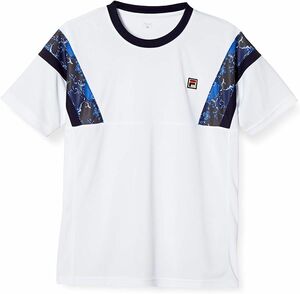 FILA フィラ テニスウェア 半袖ゲームシャツ ホワイト(白) VM5495 メンズM 新品