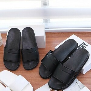 [24.5~25cm] sa21 line sandals men's lady's shower sandals beach sandals popular outdoor black sea spring summer autumn 1