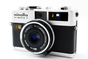 ★☆【外観美品！】 #1890540 ①minolta ミノルタ HI-MATIC F カメラ ボディ ROKKOR 38mm F2.7 レンズ☆★