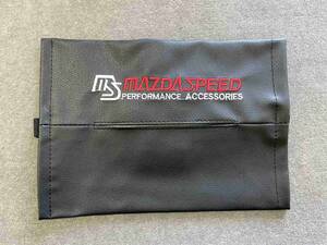 マツダ MS MAZDA SPEED ティッシュケース　車のティッシュボックス ティッシュペーパー アクセサリー　ブラック　収納ポケット 防水 ●12番