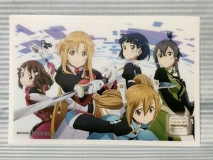 ソードアートオンライン セガコラボカフェ限定 非売品クリアブロマイド アスナ シオン リーファ ユイ シリカ リズ SAO