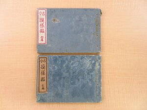 新井藤次郎・近藤清太郎編『古今模様鑑』（全2冊揃）明治15-18年刊 銅版画譜 図案集 明治時代和本