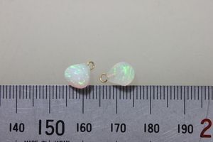 18 gold, compound opal ( Kyocera made ) pendant charm K-10