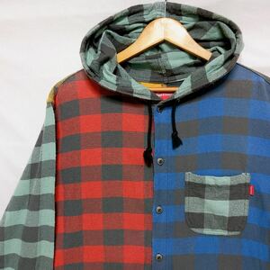 Supreme Hooded Buffalo Plaid Flannel Shirt 17AW シュプリーム シャツ