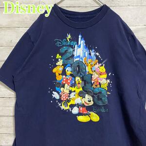 【入手困難】Disney ディズニー　Tシャツ　2XLサイズ　海外　一点物　キャラクター　ヴィンテージ　ディズニーランド　ディズニーストア