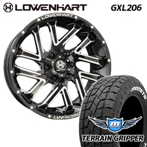 4本セット レーベンハート LOWENHART GXL206 20x8.5J 6/139.7 +10 MONSTA TERRAIN GRIPPER 285/55R20 ホワイトレター FJクルーザー_画像1