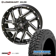 4本セット LOWENHART GXL206 レーベンハート 17x7.0J 5/114.3 7J +35 トーヨー オープンカントリー R/T RT 225/60R17 デリカD5 DELICA_画像1