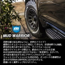 4本セット RAYS DAYTONA M8 17x7.0J 5/127 +40 7J N2 マットブラック MONSTA MUD WARRIOR M/T 265/70R17 ジープ ラングラー JL JK_画像5