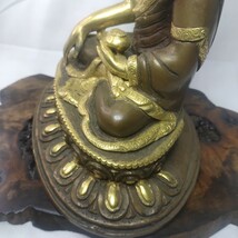 阿弥陀如来坐像 チベット密教 手作り鎚起銅器 骨董 仏教美術品 コレクター放出_画像7