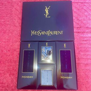 YVES SAINT LAURENT イヴサンローラン メンズソックス　ハンカチ　セット