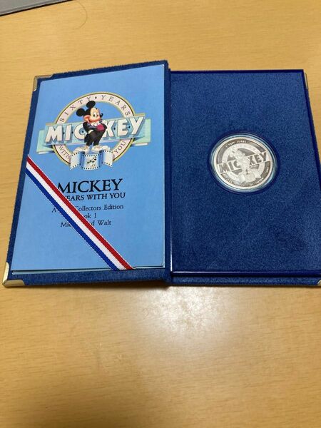 ミッキーマウス60周年記念銀貨1988年製 超レア希少品　