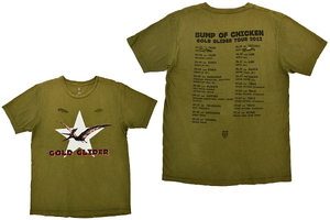 S4076★送料無料★BUMP OF CHIKEN バンプオブチキン★GOLD GLIDER 2012年ツアーTシャツ Ｍ