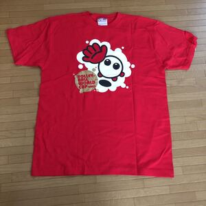 新品　2007ワールドカップバレーボールTシャツ ウィメンズMサイズ レア物　バモちゃん　赤　プリントシャツ