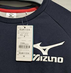 MIZUNO ミズノ　Tシャツ　サイズＭ　ディープネイビー/ホワイト　K2JA111314　　正背面が色違い　