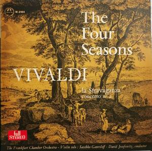 LP盤 サシュコ・ガブリロフ/デヴィッド・ジョセフォヴィッツ/Frankufurt Cham　Vivaldi 協奏曲集 「四季」&「ストラヴァガンツァ」