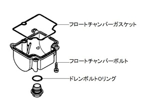 送料84円 日本製 KEIIHIN PE20 PE24 PE28 PWK28キャブ フロートチャンバーガスケット パッキンOリング モンキーNSR50ダックスBW'Sアクシス