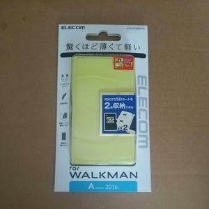 ◎ELECOM SONY WALKMAN A30シリーズ用 Ultra Slim ソフトレザーカバー ライムイエロー AVS-A16WDTYL