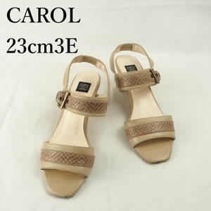 LK7553*CAROL*キャロル*レディースサンダル*23cm3E*ベージュ