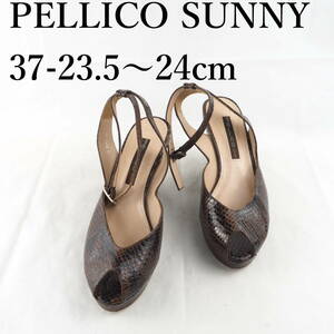 LK7715*PELLICO SUNNY*ペリーコサニー*レディースサンダル*37-23.5〜24cm*茶