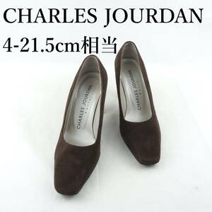 LK7980*CHARLES JOURDAN*シャルル ジョルダン*レディースパンプス*4-21.5cm相当*こげ茶