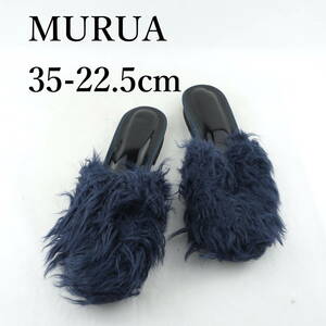 LK7987*MURUA*ルムーア*レディースサンダル*35-22.5cm*ネイビー