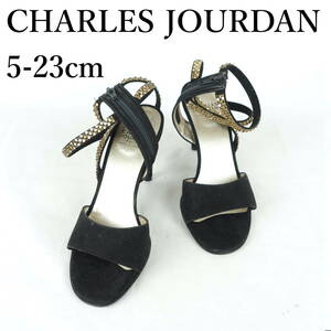 LK8066*CHARLES JOURDAN*シャルルジョルダン*レディースサンダル*5-23cm*黒