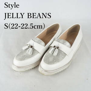 LK8151*Style JELLY BEANS*スタイルジェリービーンズ*レディースローファー*S(22-22.5cm）*白