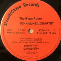 LP JOHN McNEIL QUARTET/THE GLASS ROOM[DENMARKオリジナル:初年度80年PRESS:カンパニー・スリーヴ:BILL BICKFORD(g)参加ジャズロック作!!]_画像5