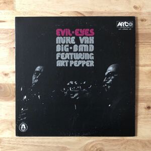 LP ペッパーのソロが聴ける好盤 MIKE VAX BIG BAND feat. ART PEPPER/EVIL EYES[USオリジナル:'73年作/未CD化:A1.B2.B3でAペッパーソロ!!]