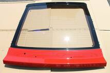 フェアレディZ Z31 バックドア リアゲート ガラス ウィンドウ 赤 中古 美品 2シーター 純正スポイラー付き車用_画像2