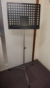 Chukan / チューカン　MUSIC STAND　MS-110B　穴あき譜面台　楽譜立て　 スタンド 折り畳み式 サビあり