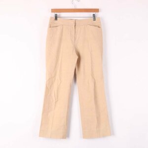  Старая Англия длинные брюки одноцветный низ хлопок брюки сделано в Японии стрейч женский 38 размер бежевый OLD ENGLAND