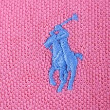 ポロ・ラルフローレン 半袖ポロシャツ 無地 ポニーロゴ トップス コットン 大きいサイズ メンズ XLサイズ ピンク POLO RALPH LAUREN_画像5