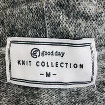 z314 good day グッデイ KNIT COLLECTION ニットコレクション ニット カーディガン M グレー メンズ シンプル 無地 カジュアル ナチュラル_画像7