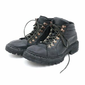  size 42 INCARNATION HORSE LEATHER VS TREKKING LINED VIBRAM SOLES GOODYEAR WELT black in kane-shon trekking boots 