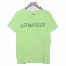 HOLLYWOOD RANCH MARKET ロゴプリントTシャツ グリーン ライム サイズ2 HRM ハリウッドランチマーケット 半袖カットソー_画像1